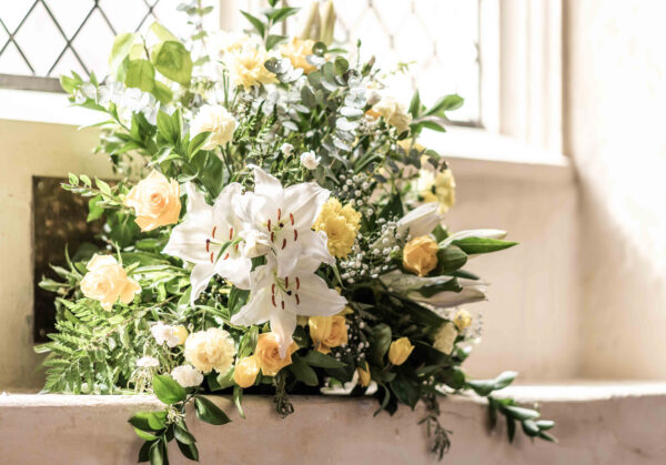 St Mary Hitchin, flower arrangement