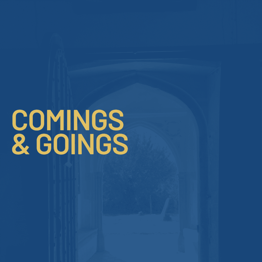 Comings and Goings