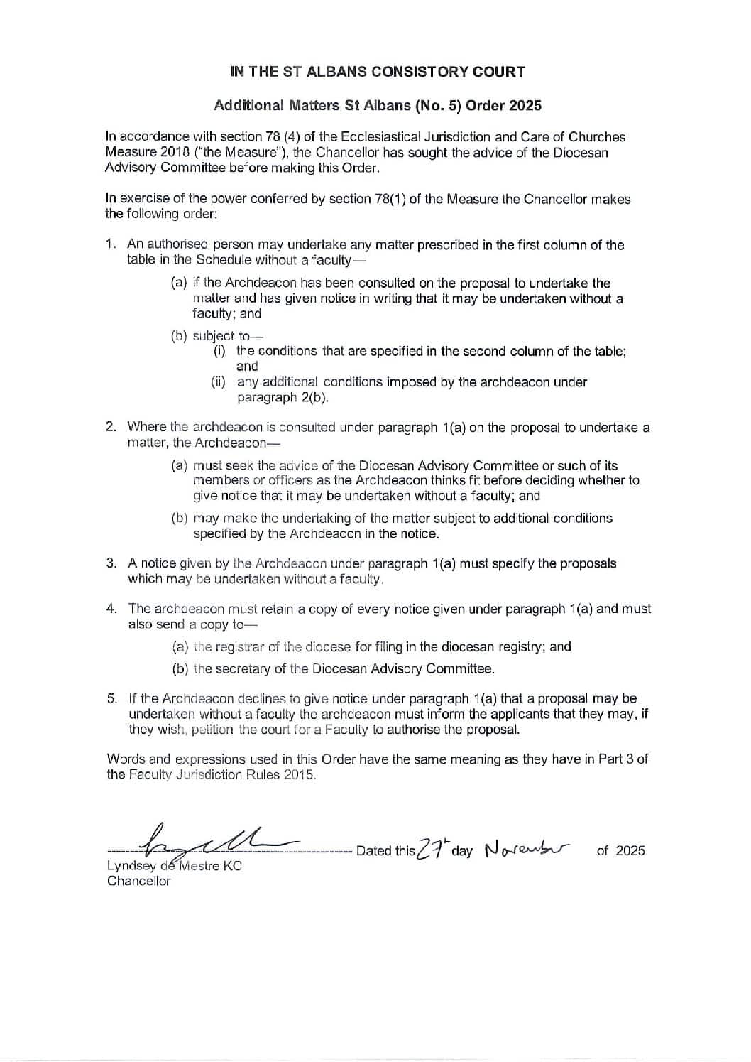 Additional Matters Order 5. 2025 WiFi extenders