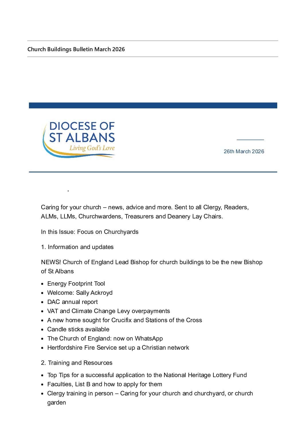DAC Bulletin March 2026 PDF