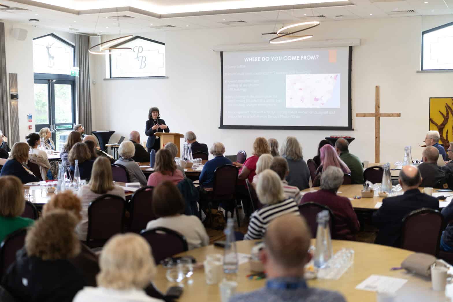 Canon Sally Gaze speaking at the Hope for Rural Churches Conference 2026